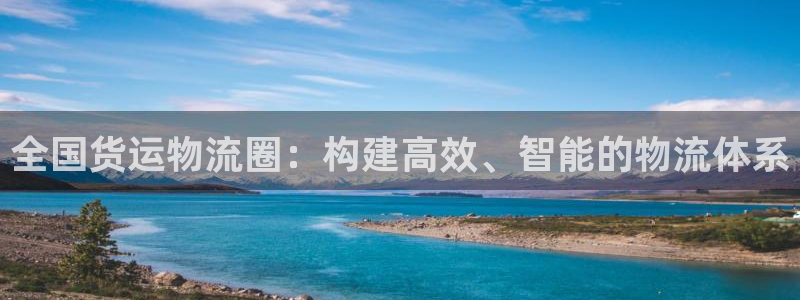 多多28登录网:全国货运物流圈:构建